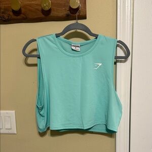 Gymshark Women's Teal Crop Top